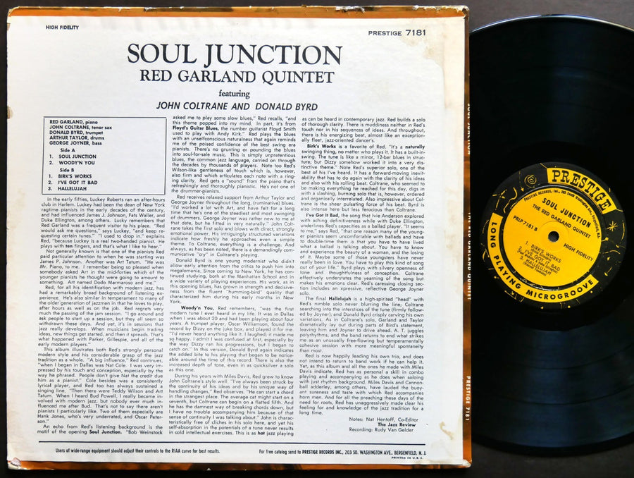RED GARLAND JOHN COLTRANE DONALD BYRD Soul Junction LP PRESTIGE 7181 NJ DG MONO