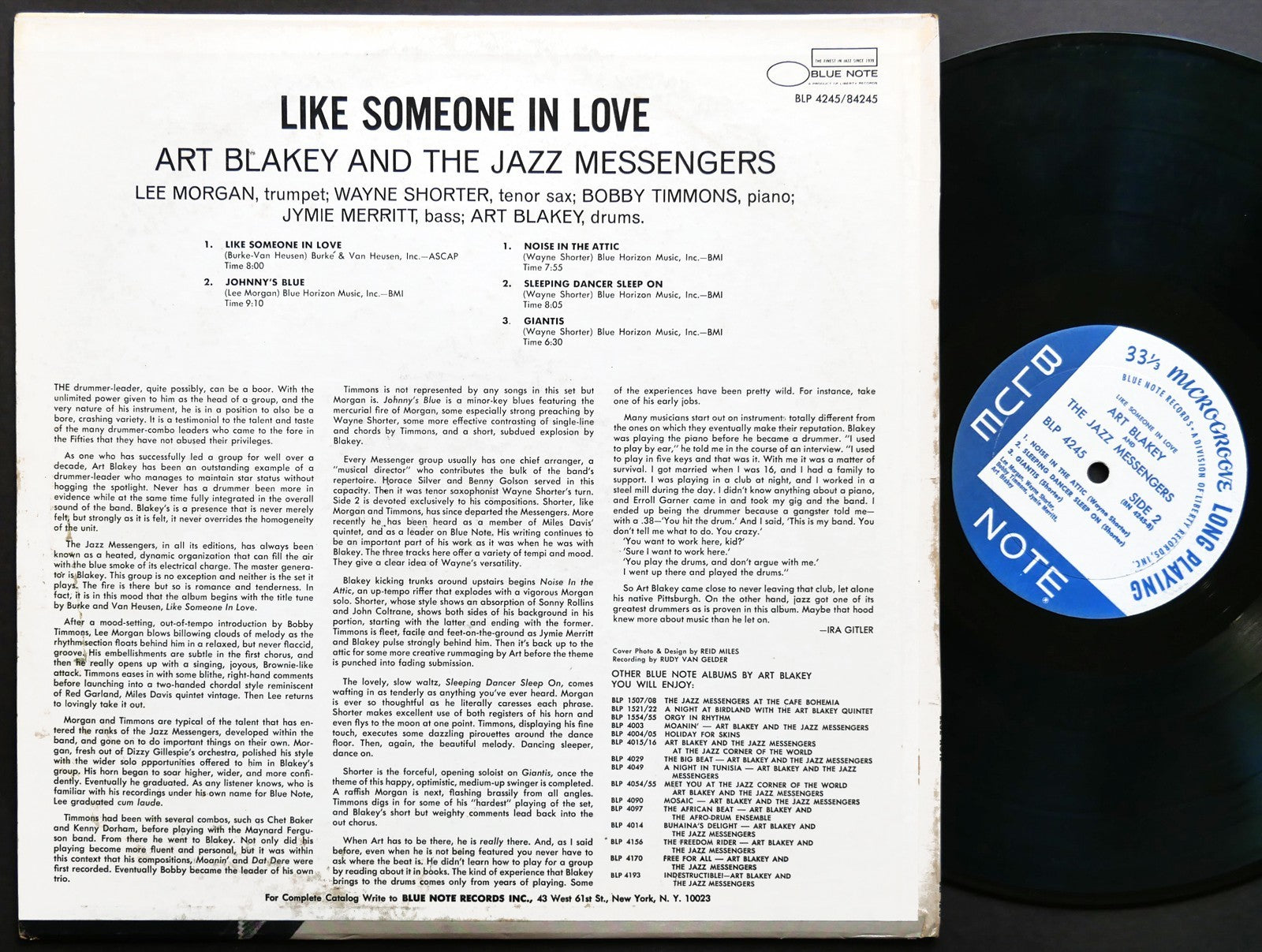 ART BLAKEY Like Someone In Love LP BLUE NOTE 4245 MONO Lee Morgan Wayne Shorter
