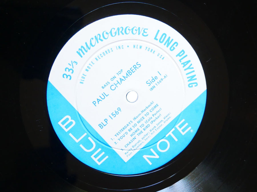 PAUL CHAMBERS Quartet Bass On Top LP BLUE NOTE 1569 US 1964 NY EAR DG MONO CLEAN