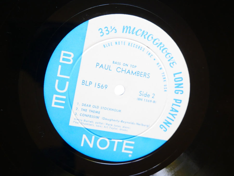 PAUL CHAMBERS Quartet Bass On Top LP BLUE NOTE 1569 US 1964 NY EAR DG MONO CLEAN