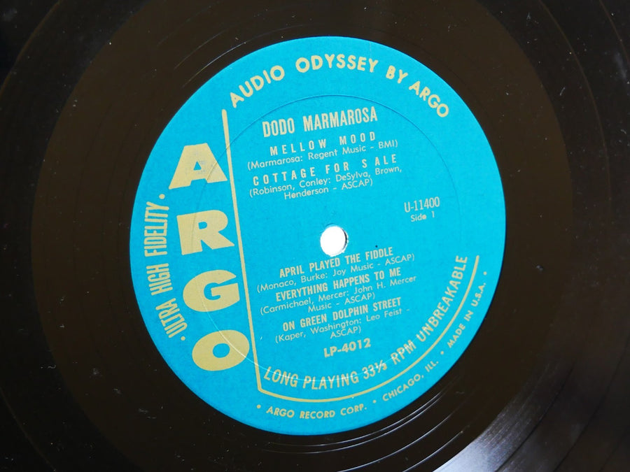 DODO MARMAROSA Dodo's Back LP ARGO LP 4012 US 1961 JAZZ MONO Richard Evans VG+