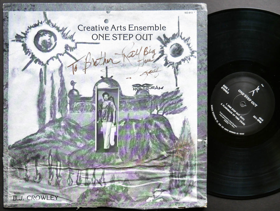 Signed by CREATIVE ARTS ENSEMBLE B.J. CROWLEY One Step Out LP NIMBUS WEST NS-913