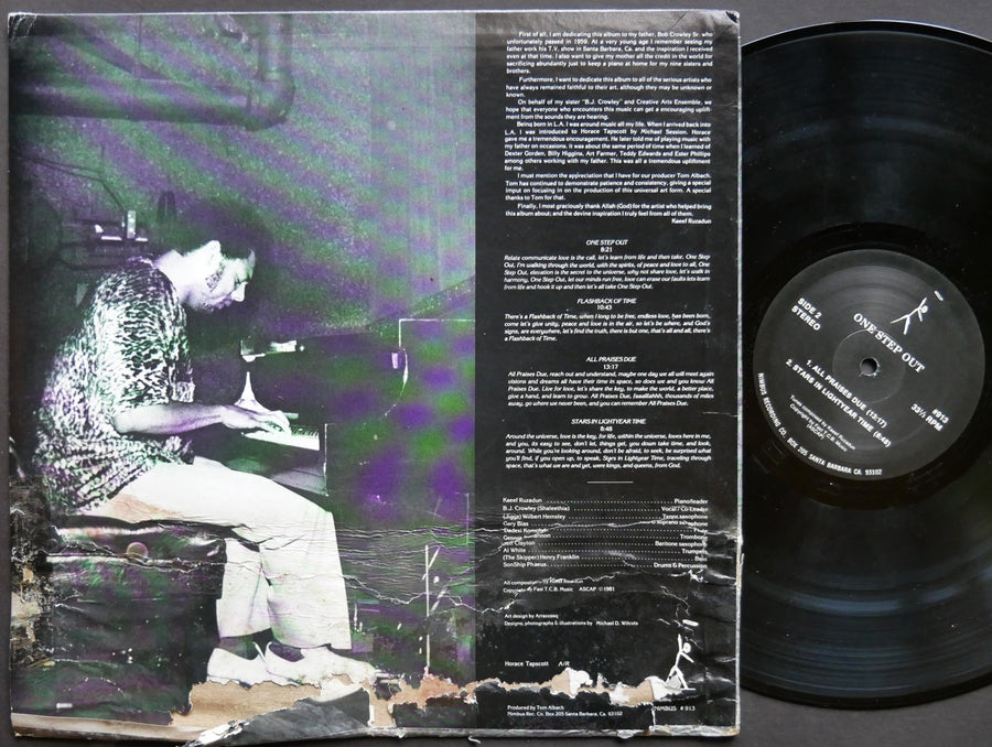 Signed by CREATIVE ARTS ENSEMBLE B.J. CROWLEY One Step Out LP NIMBUS WEST NS-913