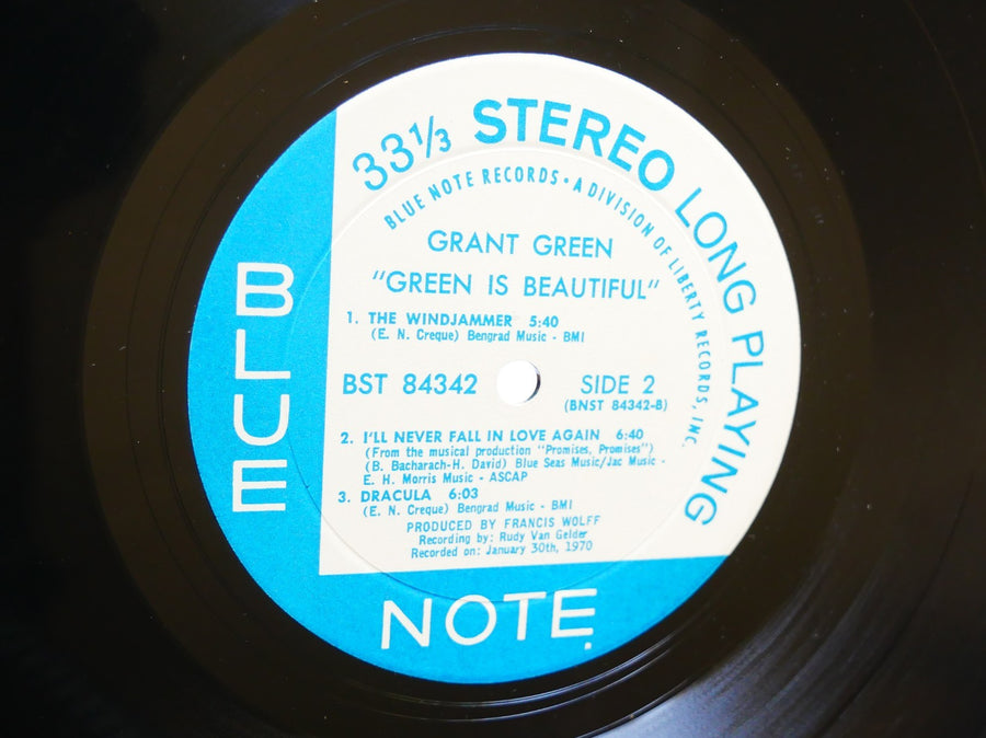 GRANT GREEN Green Is Beautiful LP BLUE NOTE BST 84342 US 1970 RVG Blue Mitchell