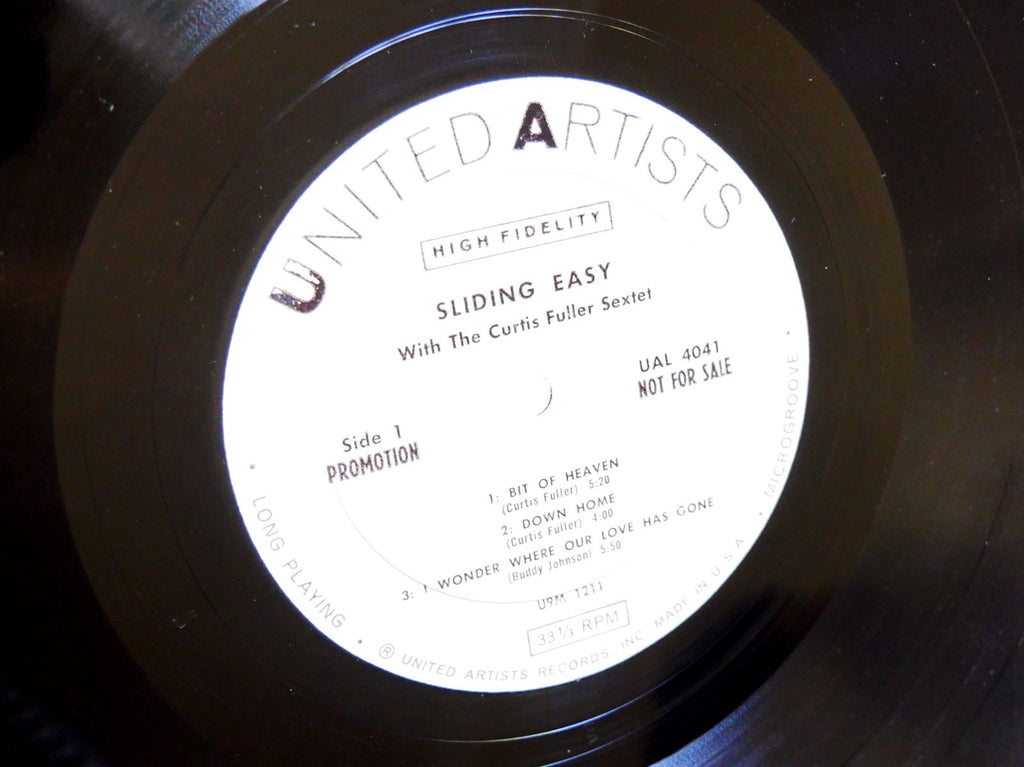 CURTIS FULLER Sliding Easy LP UNITED ARTISTS UAL4041 MONO Hank Mobley Lee Morgan