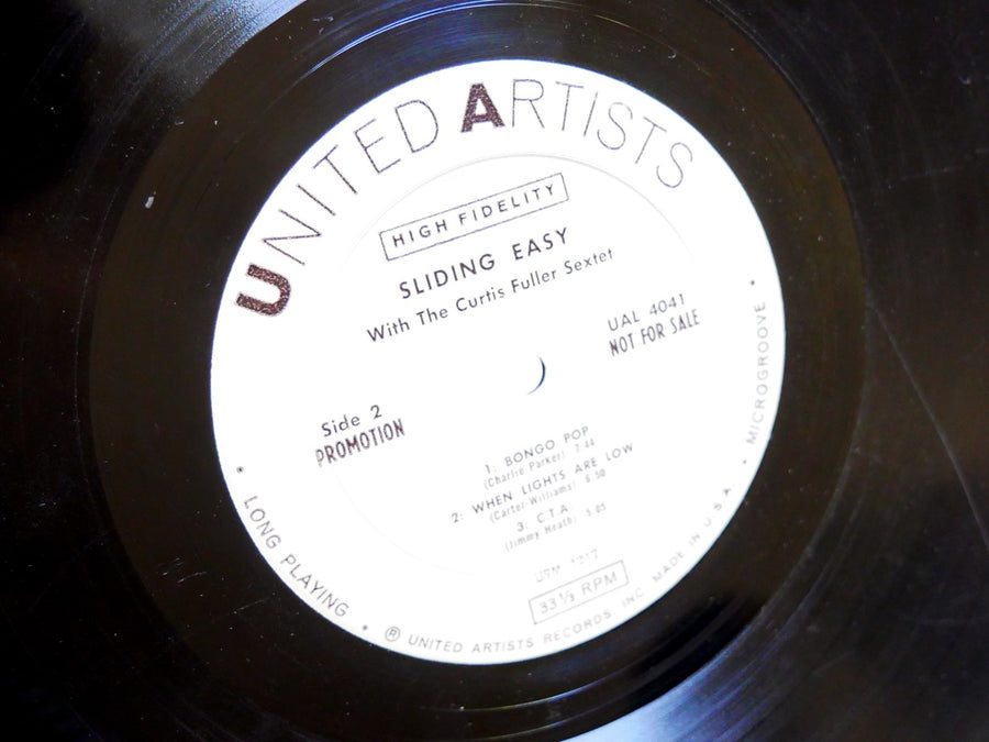 CURTIS FULLER Sliding Easy LP UNITED ARTISTS UAL4041 MONO Hank Mobley Lee Morgan