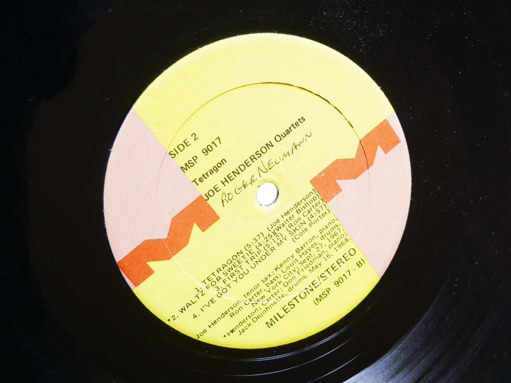 JOE HENDERSON Tetragon LP MILESTONE MSP 9017 US 1969 Kenny Barron Ron Carter VG+