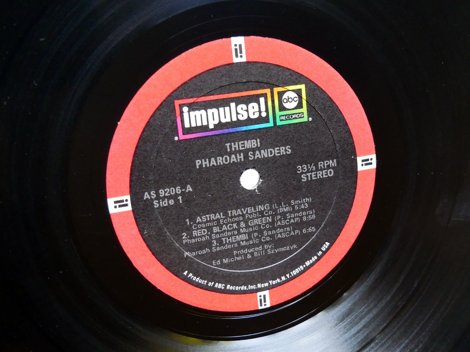 PHAROAH SANDERS Thembi LP IMPULSE! AS-9206 US 1971 JAZZ Cecil McBee Roy Haynes