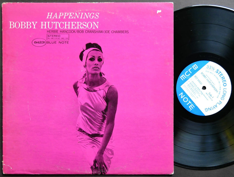 BOBBY HUTCHERSON Happenings LP BLUE NOTE BST 84231 US 1967 NY RVG Herbie Hancock
