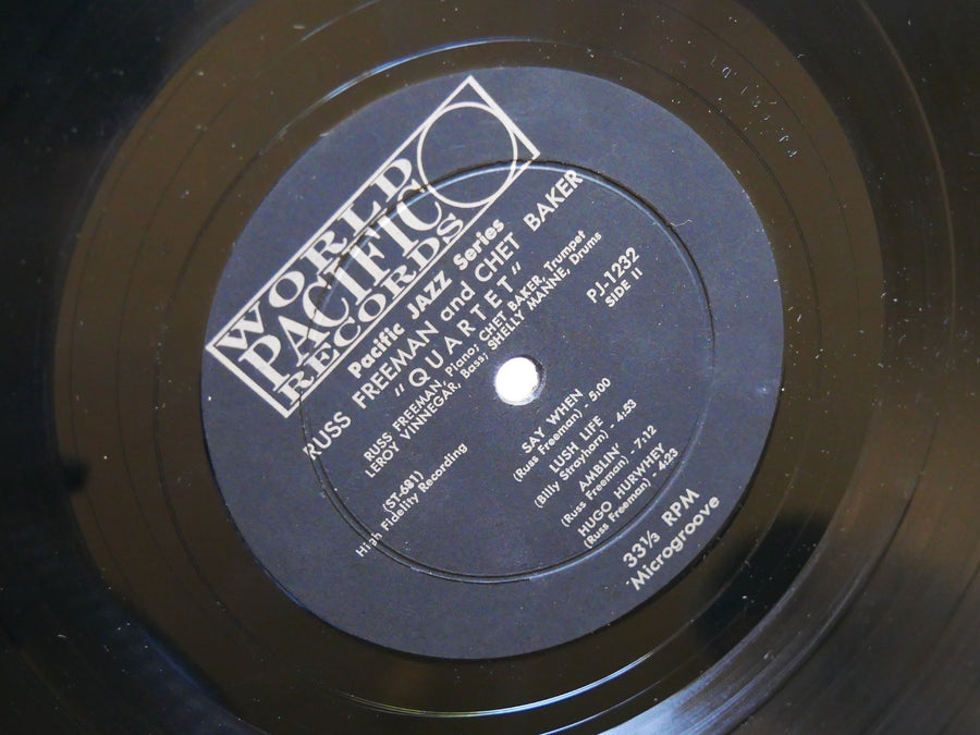 CHET BAKER RUSS FREEMAN Quartet LP WORLD PACIFIC RECORDS PJ-1232 US 1957 DG MONO