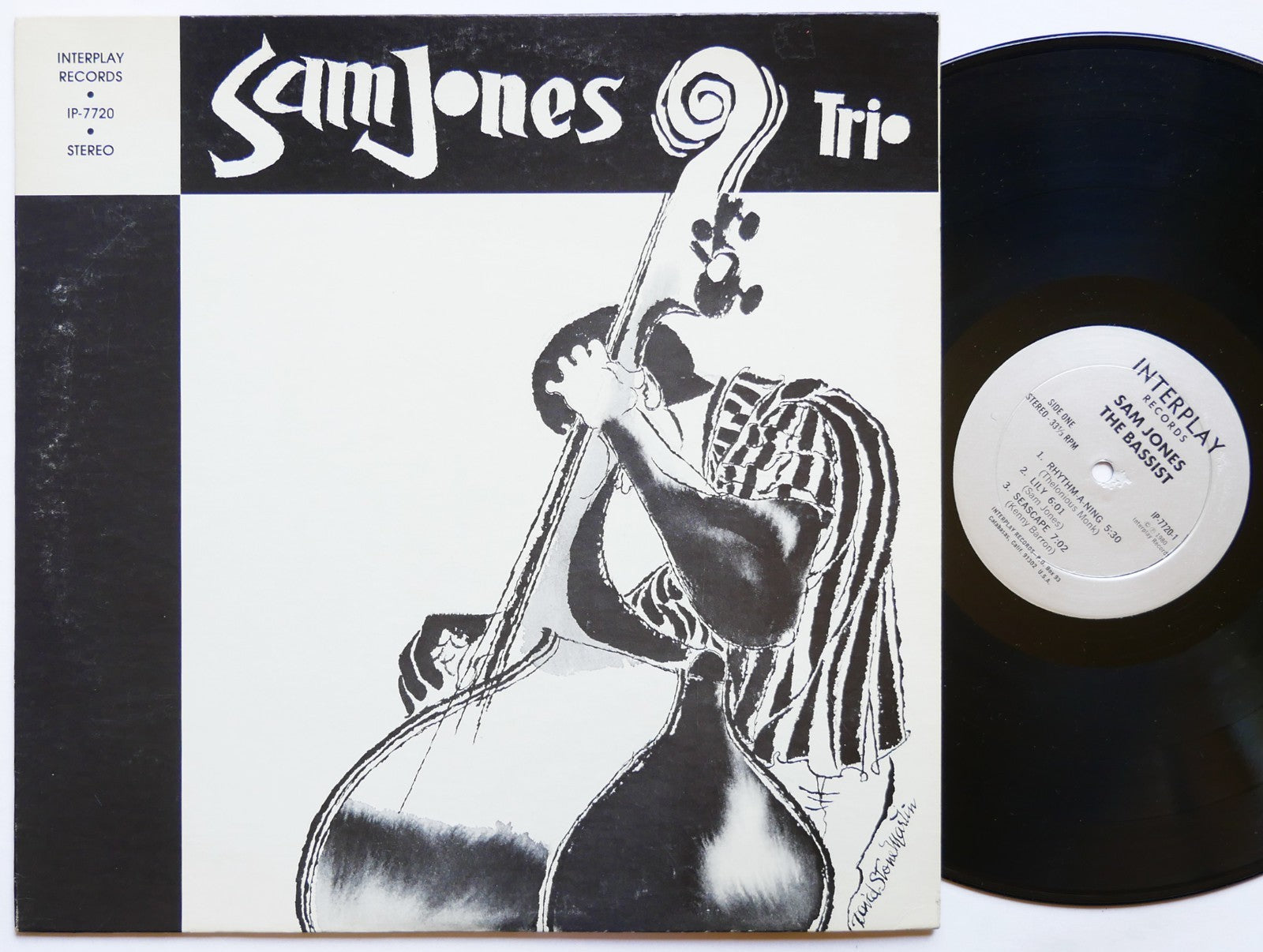 SAM JONES The Bassist LP INTERPLAY RECORDS IP-7720 US '80 DSM Kenny Barron CLEAN