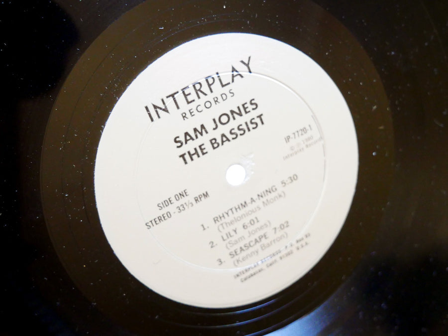 SAM JONES The Bassist LP INTERPLAY RECORDS IP-7720 US '80 DSM Kenny Barron CLEAN