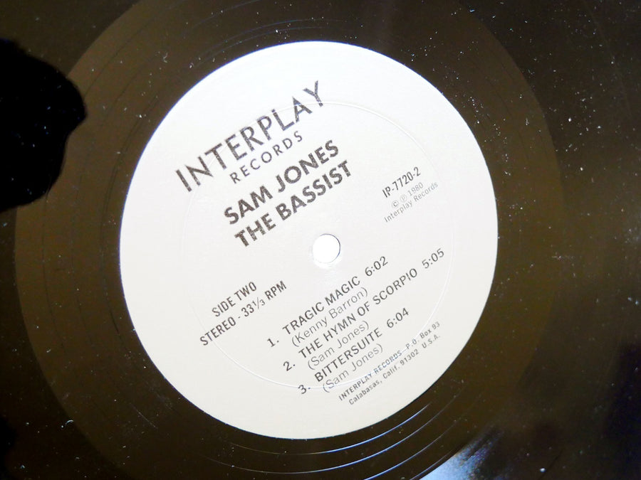 SAM JONES The Bassist LP INTERPLAY RECORDS IP-7720 US '80 DSM Kenny Barron CLEAN