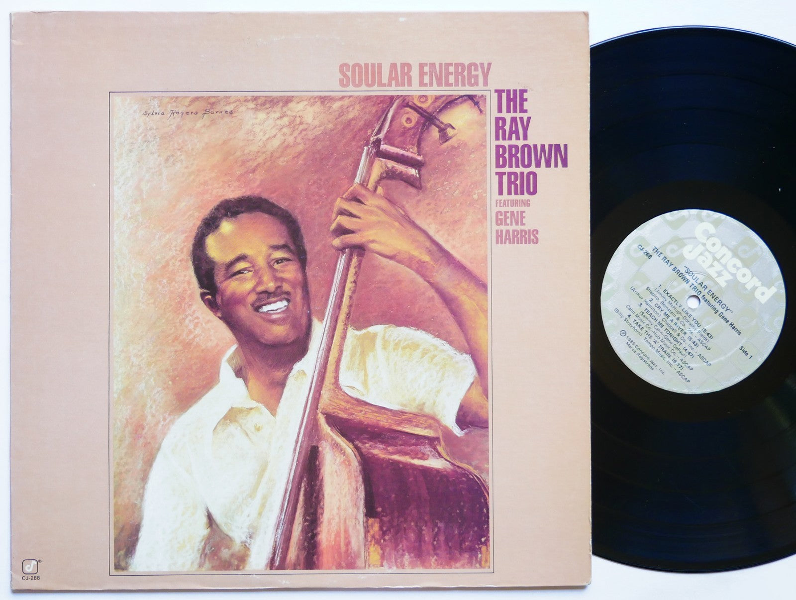 RAY BROWN Trio GENE HARRIS Soular Energy LP CONCORD JAZZ CJ-268 US 1985 CLEAN