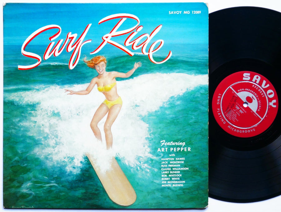 ART PEPPER Surf Ride LP SAVOY RECORDS MG 12089 US 1957 RVG DG MONO Hampton Hawes