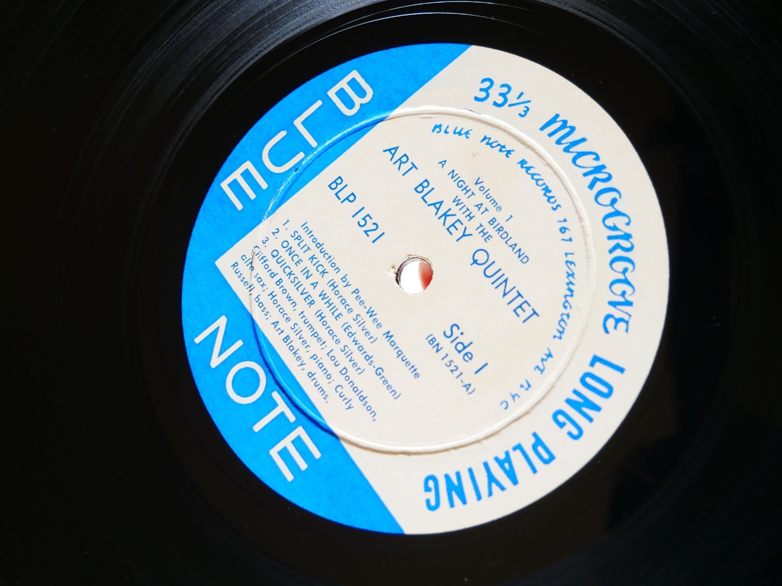 ART BLAKEY A Night At Birdland Vol.1 BLUE NOTE 1521 LEX MONO FLAT Clifford Brown