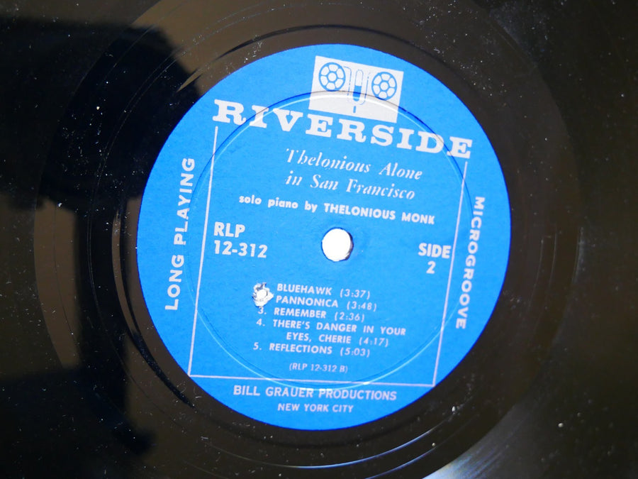 THELONIOUS MONK Alone In San Francisco LP RIVERSIDE RLP 12-312 US 1960 DG MONO
