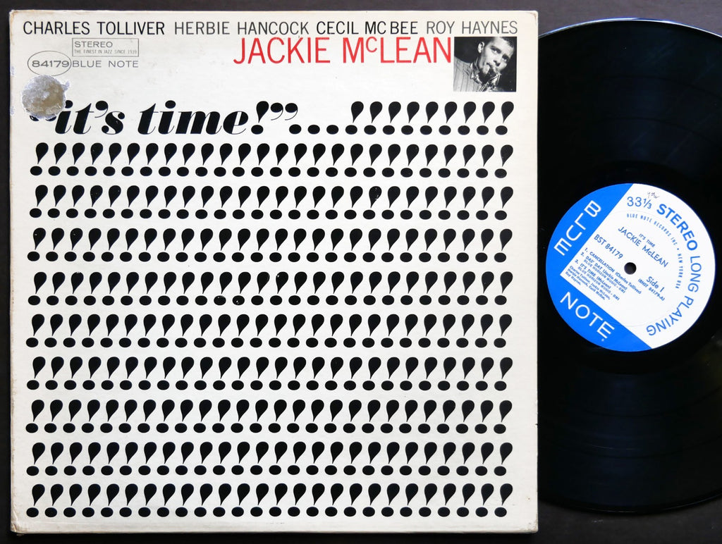 JACKIE MCLEAN It's Time! LP BLUE NOTE 84179 US 1965 NY EAR RVG Herbie Hancock