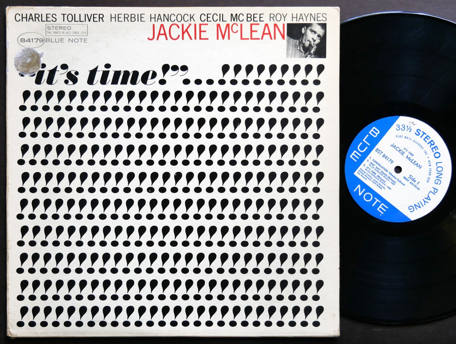 JACKIE MCLEAN It's Time! LP BLUE NOTE 84179 US 1965 NY EAR RVG Herbie Hancock