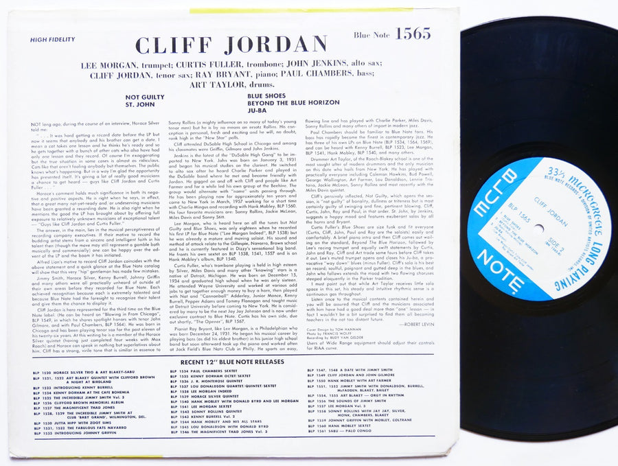 CLIFFORD JORDAN Cliff Jordan LP BLUE NOTE BLP 1565 US '72 UA MONO Lee Morgan VG+