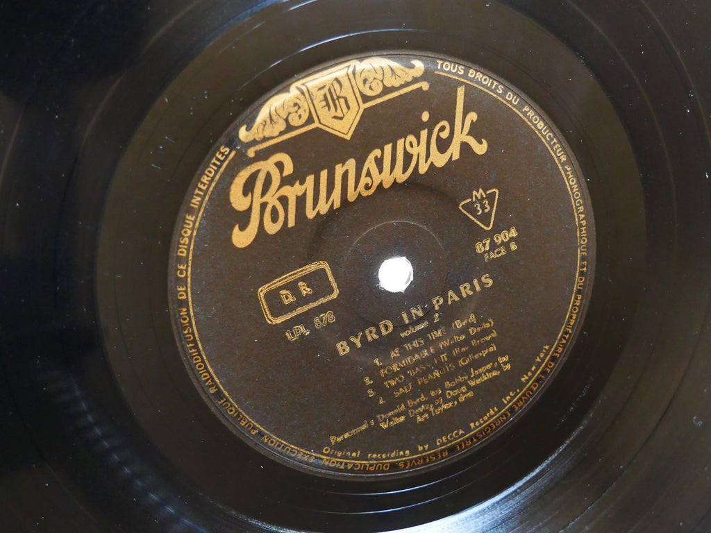 DONALD BYRD Parisian Thoroughfare LP BRUNSWICK 87 904 FRANCE 1958 Doug Watkins
