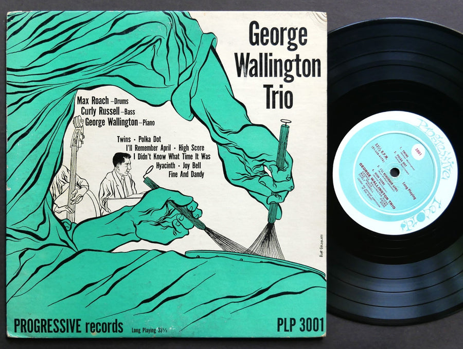 GEORGE WALLINGTON Trio LP PROGRESSIVE RECORDS PLP 3001 US 1952 MONO Max Roach