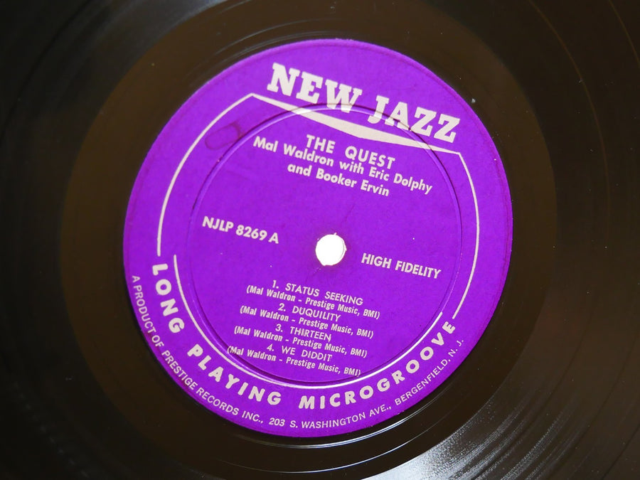 MAL WALDRON ERIC DOLPHY The Quest LP NEW JAZZ NJLP 8269 US 1962 RVG DG MONO VG+