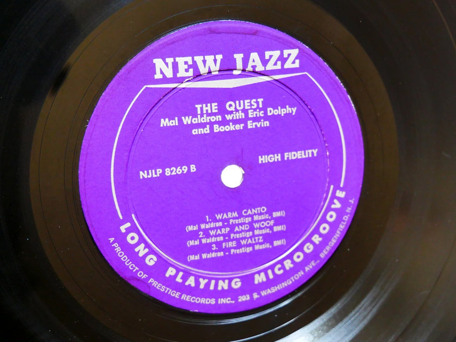 MAL WALDRON ERIC DOLPHY The Quest LP NEW JAZZ NJLP 8269 US 1962 RVG DG MONO VG+