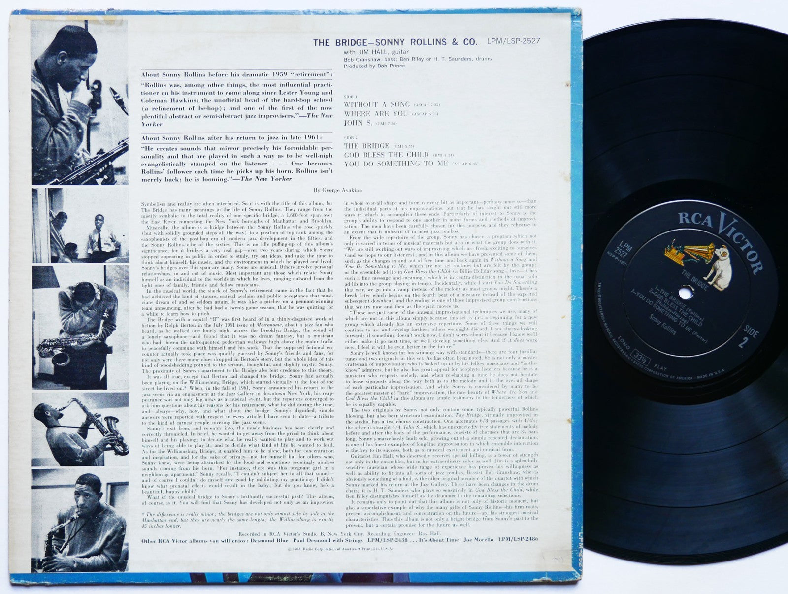 SONNY ROLLINS The Bridge LP RCA VICTOR LPM 2527 US 1962 DG MONO JAZZ Jim Hall