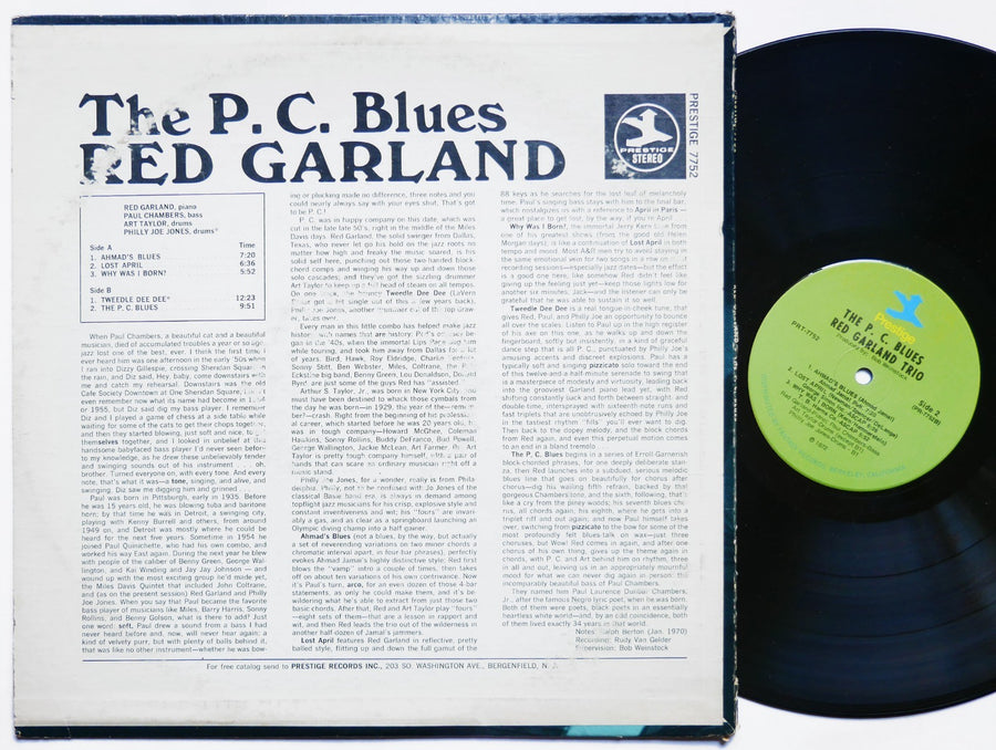 RED GARLAND The P.C. Blues LP PRESTIGE PRT-7752 US 1970 RVG JAZZ Paul Chambers