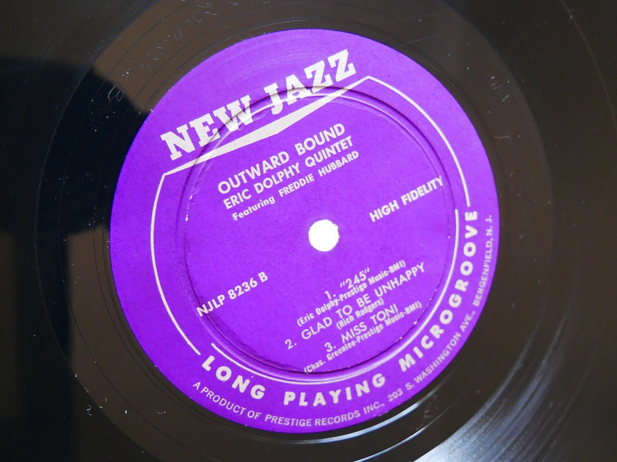ERIC DOLPHY Outward Bound LP NEW JAZZ NJLP 8236 RVG DG MONO Jazz Freddie Hubbard