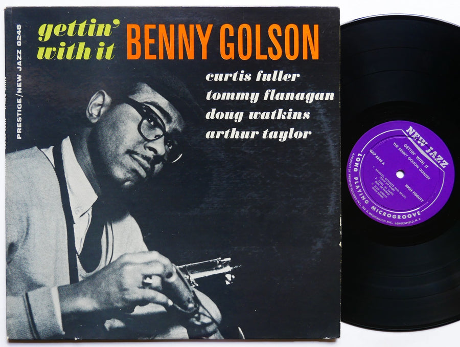 BENNY GOLSON Gettin' With It LP NEW JAZZ NJLP 8248 RVG DG MONO Curtis Fuller VG+