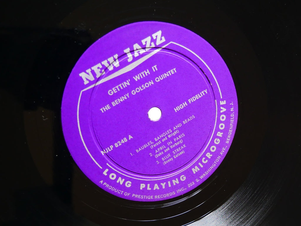 BENNY GOLSON Gettin' With It LP NEW JAZZ NJLP 8248 RVG DG MONO Curtis Fuller VG+