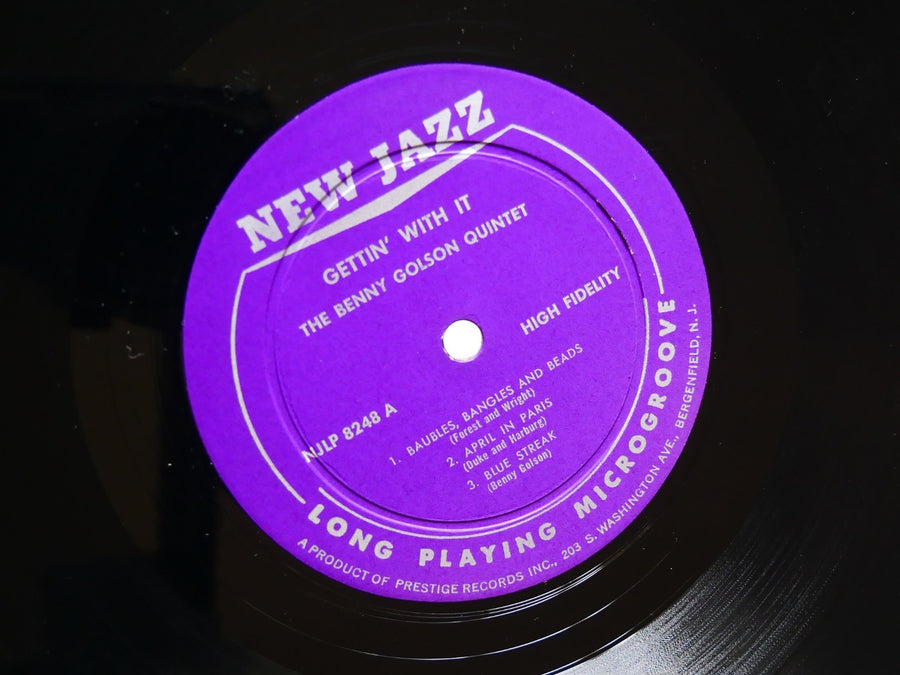 BENNY GOLSON Gettin' With It LP NEW JAZZ NJLP 8248 RVG DG MONO Curtis Fuller VG+