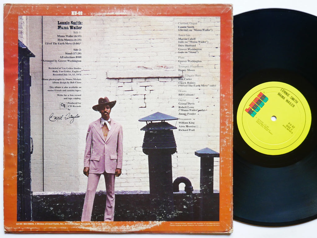 LONNIE SMITH Mama Wailer LP KUDU KU-02 US 1971 RVG JAZZ Ron Carter Bill Cobham