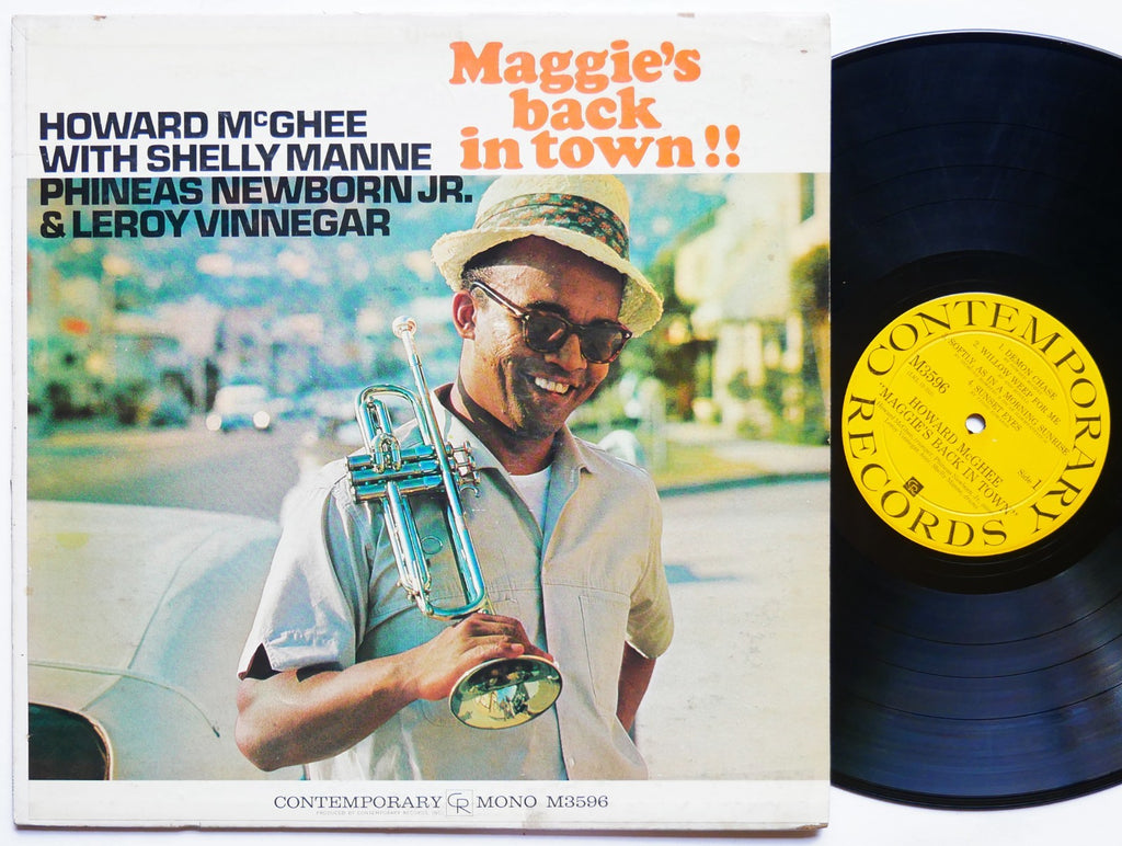 HOWARD MCGHEE Maggie's Back In Town LP CONTEMPORARY M3596 US 1961 JAZZ DG MONO