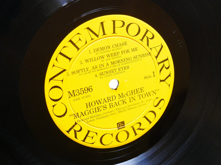 HOWARD MCGHEE Maggie's Back In Town LP CONTEMPORARY M3596 US 1961 JAZZ DG MONO
