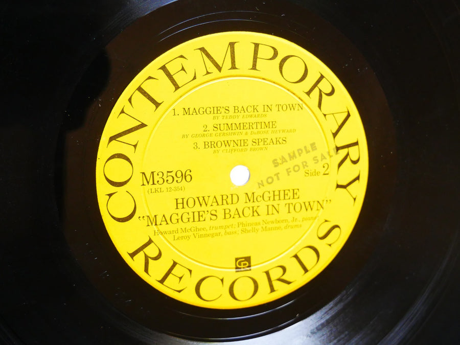 HOWARD MCGHEE Maggie's Back In Town LP CONTEMPORARY M3596 US 1961 JAZZ DG MONO