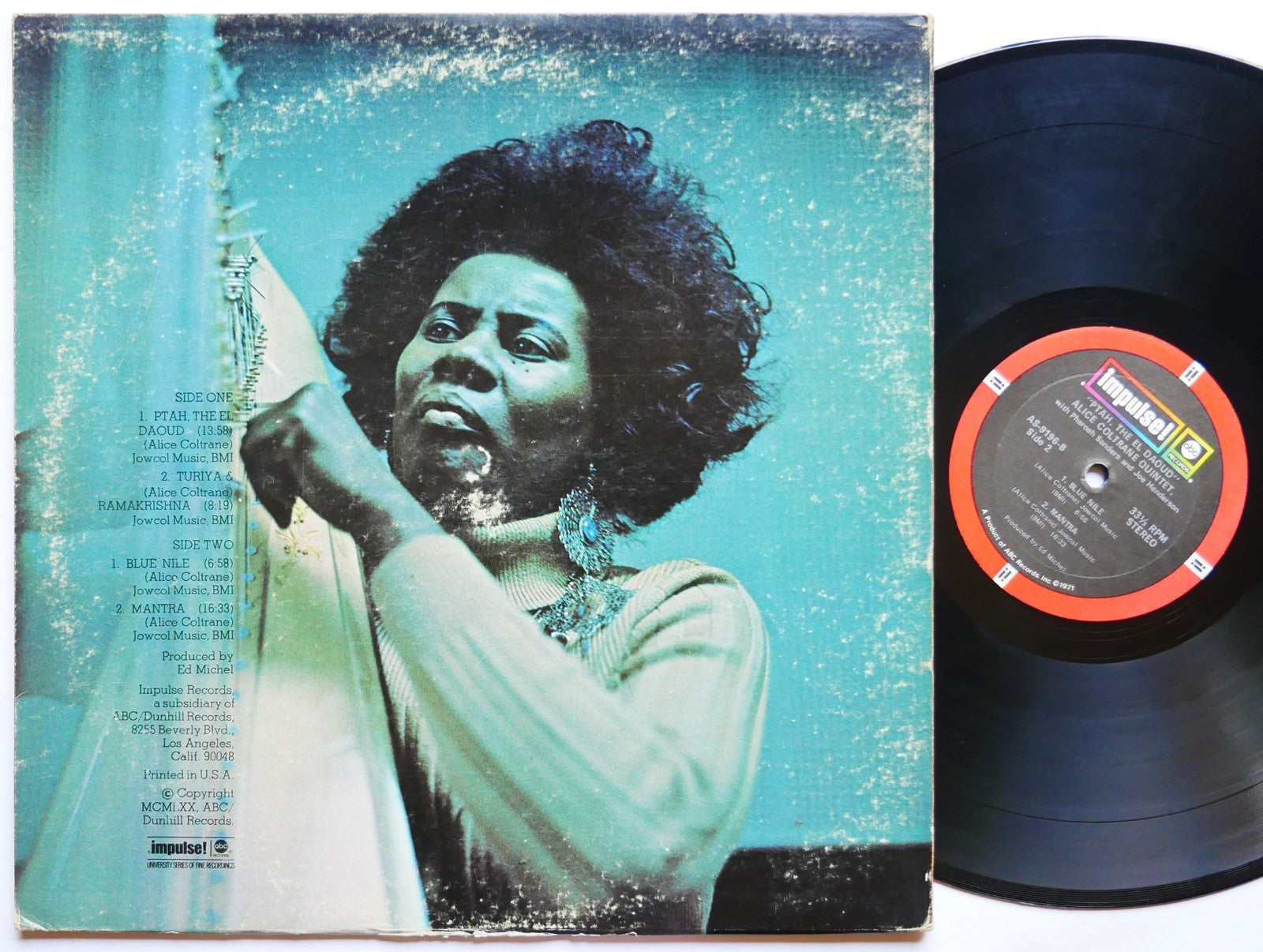 ALICE COLTRANE Ptah, The El Daoud LP IMPULSE! AS-9196 US 1970 Pharoah Sanders