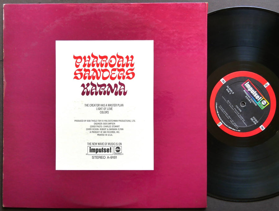 PHAROAH SANDERS Karma LP IMPULSE! AS-9181 US 1970 Lonnie Liston Smith JAZZ VG+