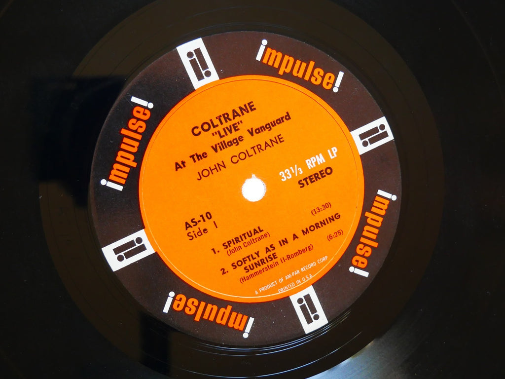 JOHN COLTRANE Live At The Village Vanguard LP IMPULSE! AS-10 Am-Par Eric Dolphy