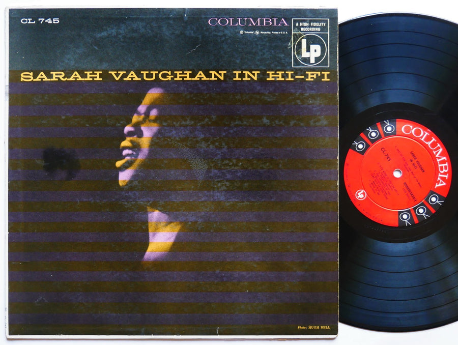 SARAH VAUGHAN MILES DAVIS In Hi-Fi LP COLUMBIA CL 745 US 1955 JAZZ 6-EYE DG MONO
