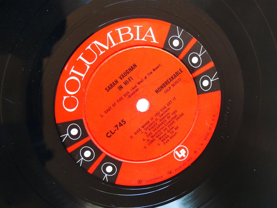 SARAH VAUGHAN MILES DAVIS In Hi-Fi LP COLUMBIA CL 745 US 1955 JAZZ 6-EYE DG MONO