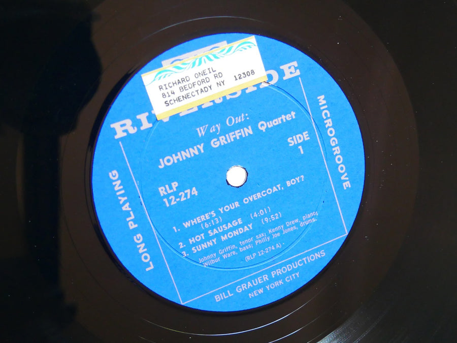 JOHNNY GRIFFIN Way Out! LP RIVERSIDE RLP 12-274 US 1958 DG MONO Kenny Drew VG+