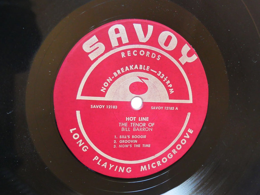 BILL BARRON Hot Line The Tenor Of LP SAVOY MG-12183 US 1964 MONO Booker Ervin
