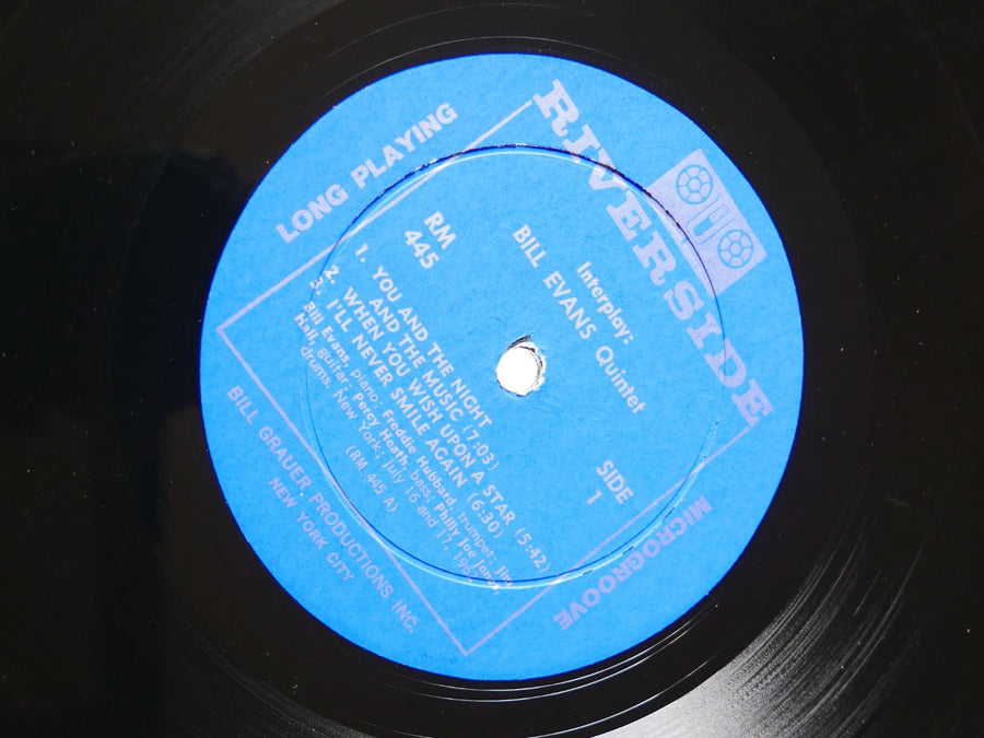 BILL EVANS Interplay LP RIVERSIDE RECORDS RM 445 US 1962 DG MONO Freddie Hubbard