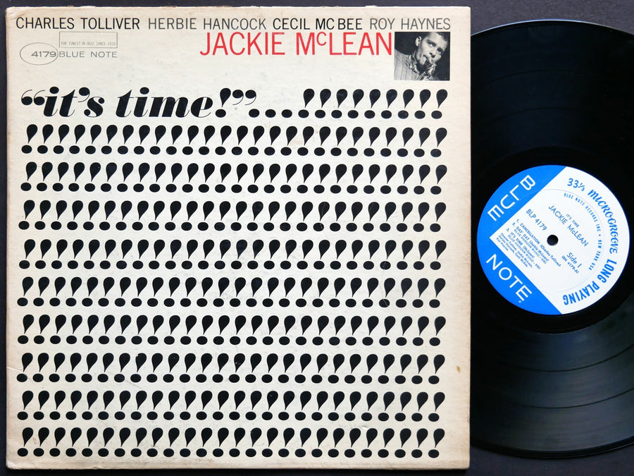 JACKIE MCLEAN It's Time! LP BLUE NOTE BLP 4179 US '65 NY EAR MONO Herbie Hancock