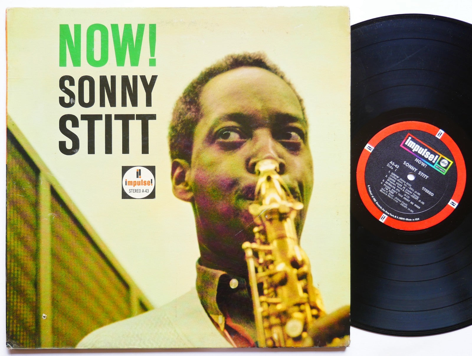 SONNY STITT Now! LP IMPULSE! AS-43 US 1968 RVG JAZZ Hank Jones Osie Johnson