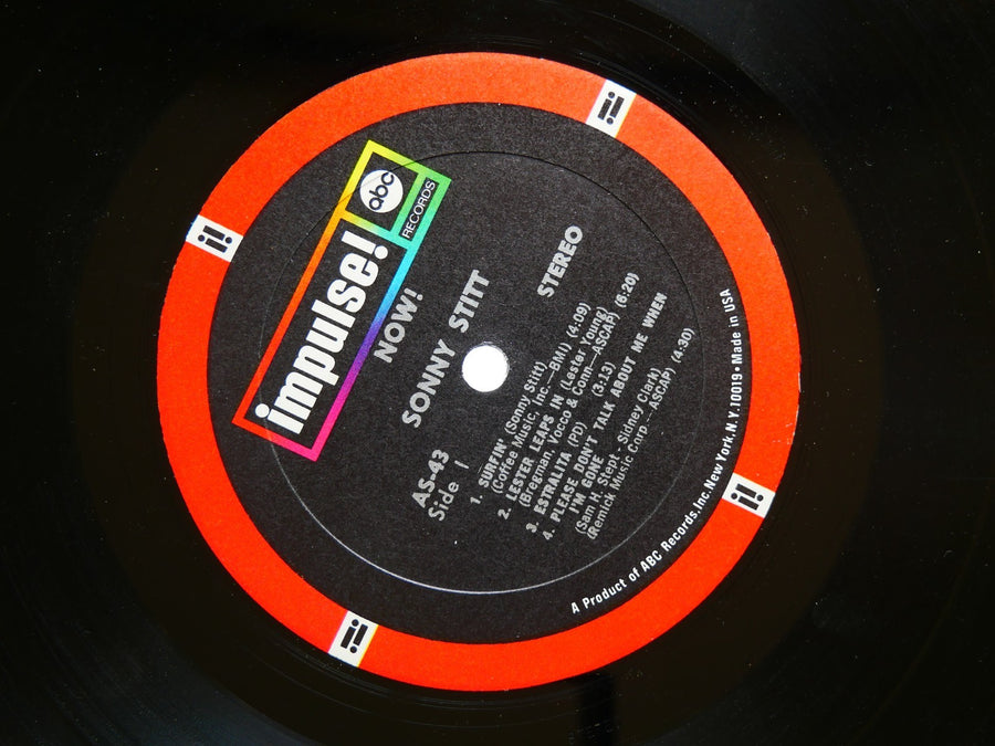 SONNY STITT Now! LP IMPULSE! AS-43 US 1968 RVG JAZZ Hank Jones Osie Johnson