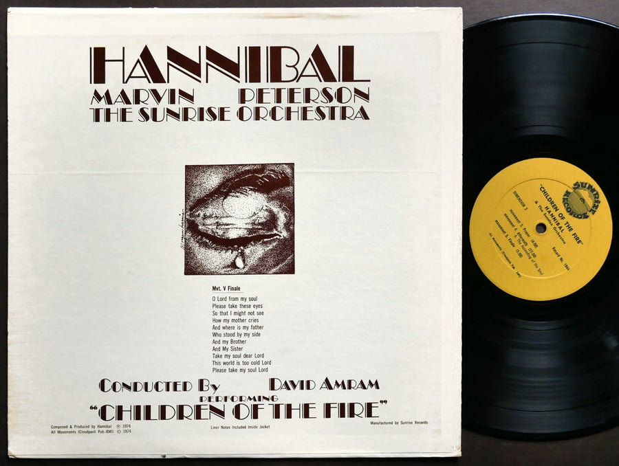 HANNIBAL MARVIN PETERSON Children Of The Fire LP SUNRISE RECORDS 1944 US 1974 NM